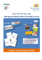 Your Service Your Say Annual Report 2018 front page preview
              