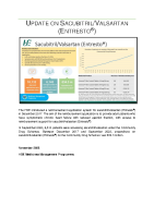 Sacubitril/Valsartan (Entresto®) Data Snapshot (November 2023) front page preview
              