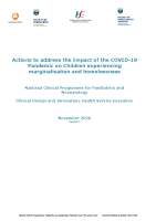 Actions to address the Impact of the COVID-19 Pandemic on Children front page preview
              