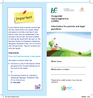 CMV Parent Information Leaflet front page preview
              