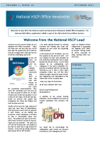 National HSCP Office Newsletter: Issue 10 - October 2021 front page preview
              