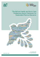 The National Health and Social Care Professions Quality Framework for Sustainable Practice Education (December, 2022) front page preview
              