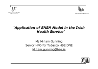 Application of the ENSH Model in Irish Health Service front page preview
              