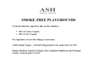 Smokefree Playgrounds and College Campuses ASH front page preview
              