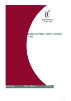 October 2011 Supplementary Report front page preview
              