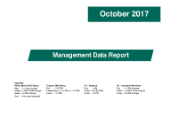 October 2017 Management Data Report front page preview
              