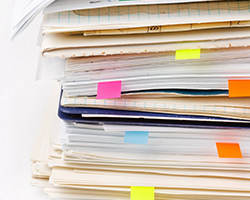 Stack of files
