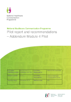 Pilot Report and Recommendations - Addendum Module 4 Pilot - NHCP front page preview
              