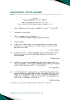 Agenda - Regional Health Forum South West - 06 November 2025 front page preview
              