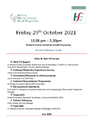 National Women and Infants Health Programme Virtual Conference Series 2 agenda October 29th front page preview
              
