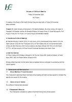Minutes HSE Board Meeting 25th November 2022 front page preview
              