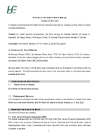 Minutes HSE Special Board Meeting re AFS 23rd May 2023 front page preview
              