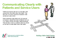 Communicating Clearly leaflet front page preview
              