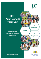HSE National Anonymised Feedback Learning Casebook Q1 2024 front page preview
              