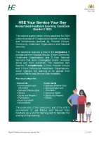 HSE National Anonymised Feedback Learning Casebook Q2 2023 front page preview
              