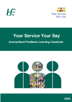 HSE Your Service Your Say National Anonymised Feedback Learning Casebook 2024 front page preview
              