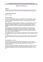 Complaints Managers Governance and Learning Forum Minutes 23rd September 2019 front page preview
              