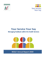 Your Service Your Say Annual Report 2019 front page preview
              