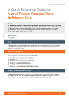 Use of Thyroid Function Tests in Primary Care front page preview
              