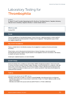 Laboratory Testing for Thrombophilia front page preview
              