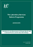Indications for Measurement of Allergen specific IgE in General Practice and Non specialist Settings front page preview
              