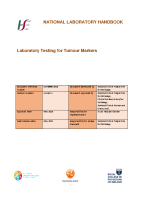 Lab Testing for Tumour Markers front page preview
              