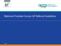 National Prostate Cancer GP Referral Guideline front page preview
              