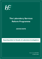 Reporting Units for Results of Laboratory Investigations front page preview
              