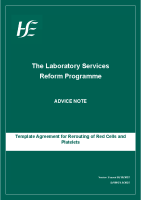 Template Agreement for Rerouting of Red Cells and Platelets front page preview
              