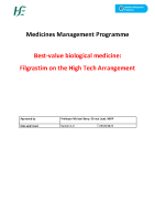 MMP Evaluation Report BVB Medicines - Filgrastim front page preview
              