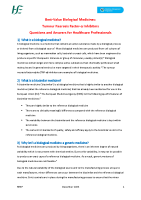 BVB TNF alpha Inhibitors Questions & Answers for Healthcare Professionals front page preview
              