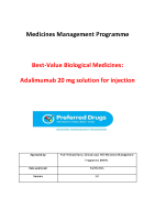 MMP Report BVB Medicine Adalimumab 20mg March 2021 front page preview
              
