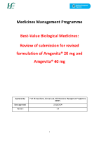 MMP Report BVB Medicine Amgevita 20 mg + 40 mg (revised formulation) October 2024 front page preview
              
