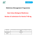 MMP Report BVB Medicine Humira 40 mg  June 2023 front page preview
              
