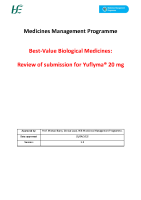 MMP Report BVB Medicine Yuflyma 20 mg April 2025 front page preview
              