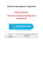 Glatiramer acetate - preferred product evaluation report front page preview
              