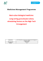 MMP Evaluation Report BVB Medicines - Long-acting G-CSFs front page preview
              