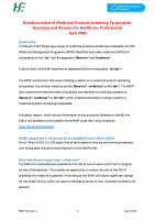 BVM Reimbursement of Teriparatide Q and A for Healthcare Professionals April 2024 front page preview
              