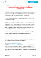 BVM Reimbursement of Teriparatide Q and A for Healthcare Professionals front page preview
              