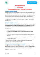 BVM Teriparatide Questions & Answers for Healthcare Professionals front page preview
              