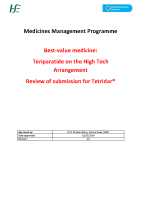 MMP Evaluation Report Best-Value Medicine Tetridar April 2024 front page preview
              