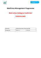 MMP Evaluation Report BVB Medicines - Ustekinumab front page preview
              
