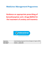 Guidance on appropriate prescribing of BZRA Feb 2021 front page preview
              