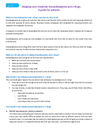 Stopping your medicine guide front page preview
              