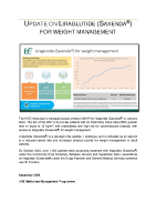 Liraglutide (Saxenda®) Data Snapshot December 2023 front page preview
              