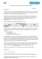 Correspondence to healthcare professionals - preferred CGM sensors front page preview
              