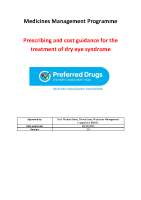 Treatment of Dry Eye Syndrome front page preview
              
