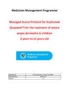 HSE Managed Access Protocol for dupilumab (Dupixent®) for the treatment of severe atopic dermatitis in children 6 to 11 years old front page preview
              