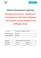 HSE Managed Access Protocol – Medicines for NTRK gene fusion tumours front page preview
              