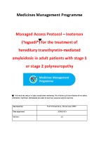 HSE Managed Access Protocol Inotersen front page preview
              